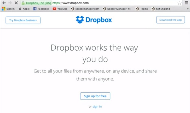 i dont want to sign in dropbox with my google account