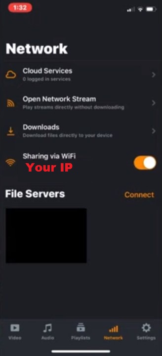 vlc sharing via wifi