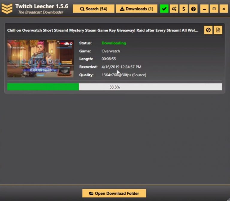 twitch leecher the broadcast downloader