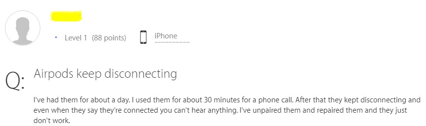Airpods keep disconnecting from iPhone