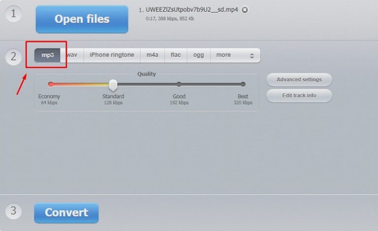 how to convert a file to mp3 on iphone