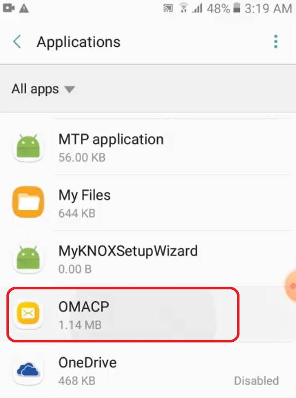 What is OMACP Android app