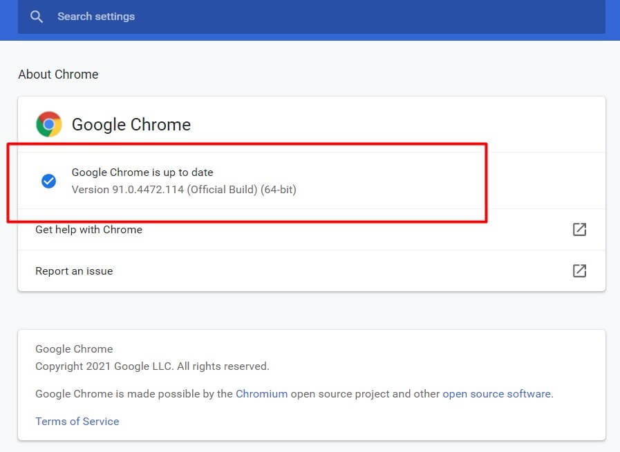 new google chrome update problems