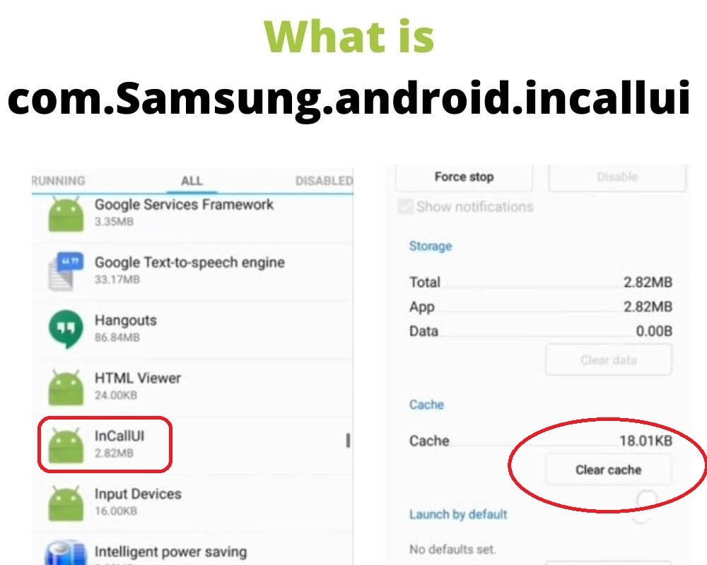 What is com.Samsung.android.incallui