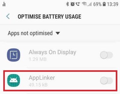 Aplikasi AppLinker di Android