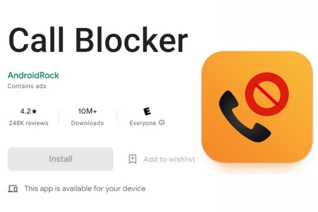 Call blocker app.