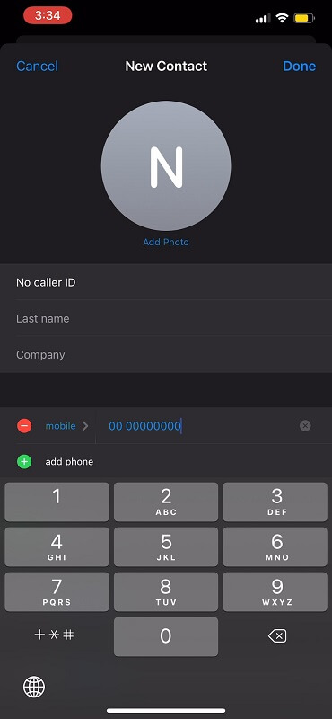 Unknown call or caller id number