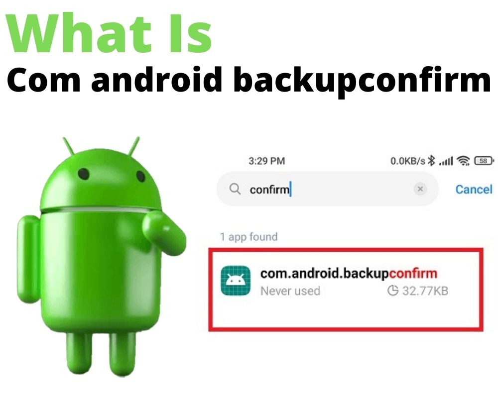 What is com.android.backupconfirm