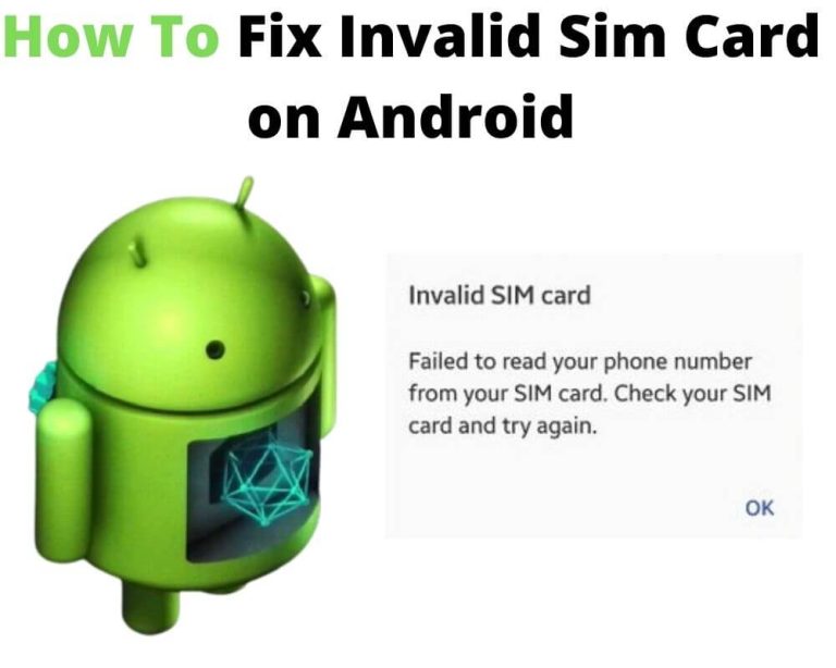 How To Fix Invalid Sim Card on Android