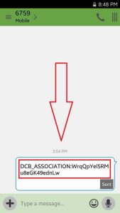 dcb_association message