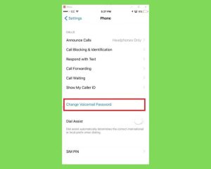 how to change voicemail password on iphone 13 pro max