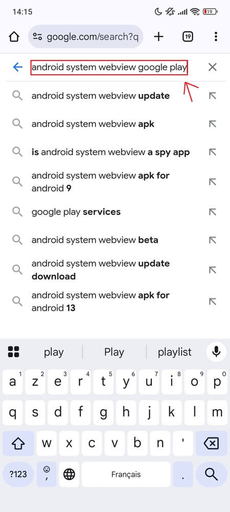 Update WebView from Google Play (Step 1) Update WebView from Google Play (Step 1)
