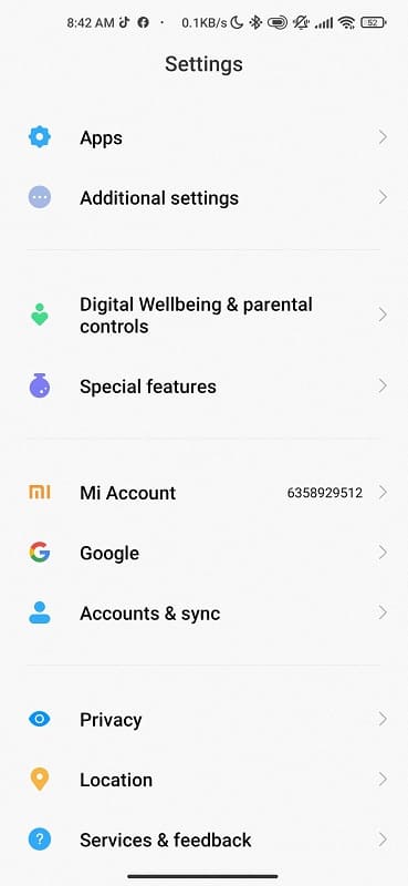 Settings to Clear app cache