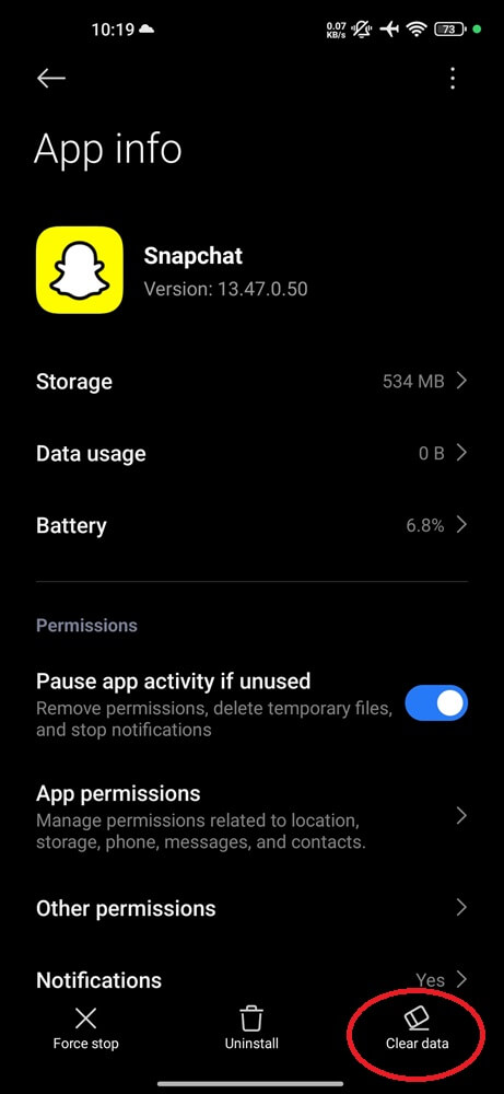 Snapchat app info (3) Snapchat app info (3)