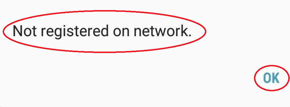 What is not registered on network