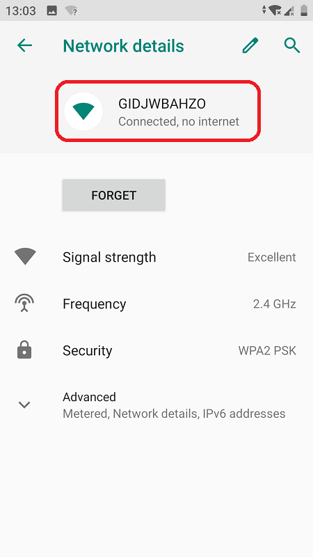 Wifi but no access internet