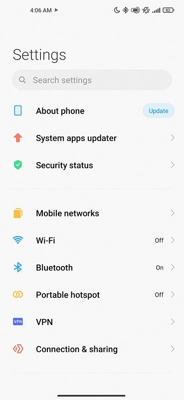 android not registered on network