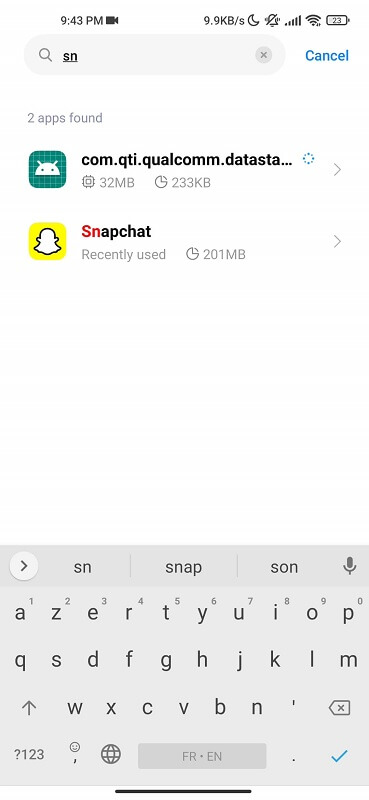 Search for Snap