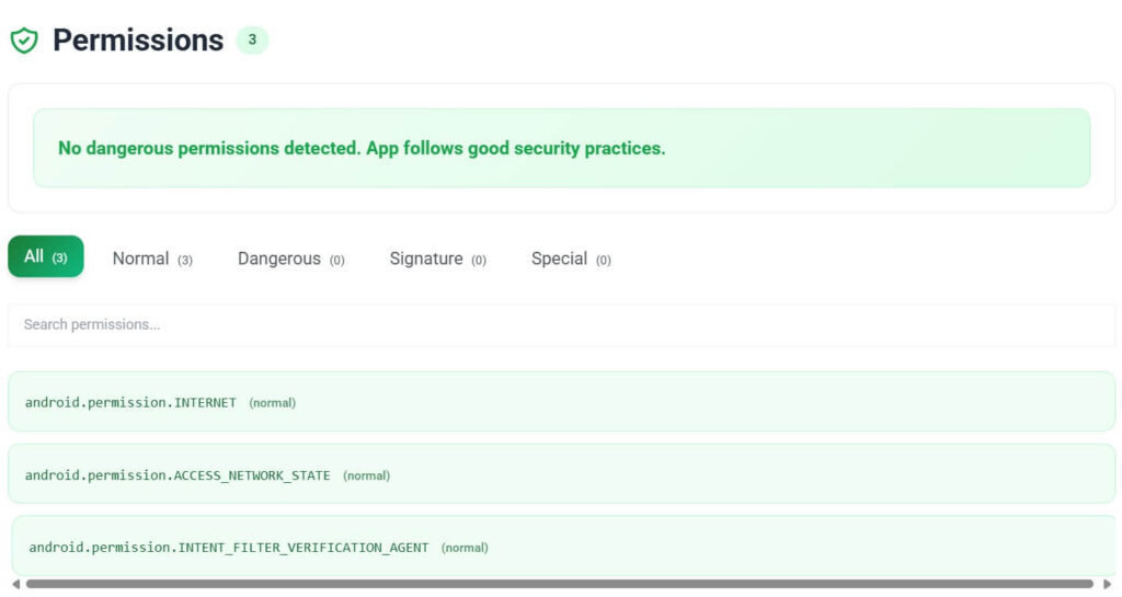 Intent Filter Verification Service with only three normal permissions Intent Filter Verification Service with only three normal permissions