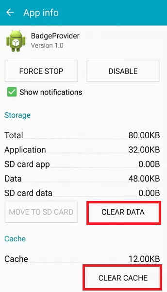 Clear-cache and data of badgeprovider Clear-cache and data of badgeprovider