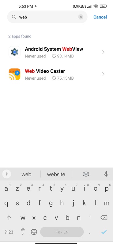 Reset Android System WebView (1)