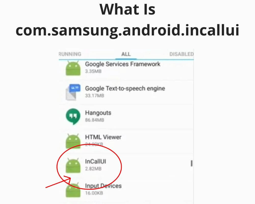 What Is com.samsung.android.incallui on Android