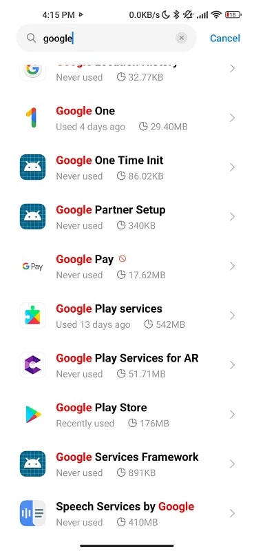looks like another app is blocking access to google play problem