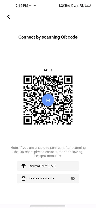 Scan QR code