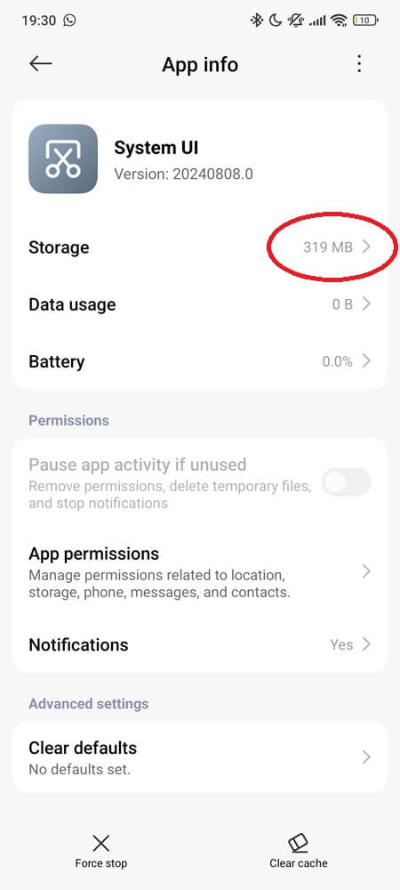 System UI storage usage on Xiaomi Note 13 Pro System UI storage usage on Xiaomi Note 13 Pro