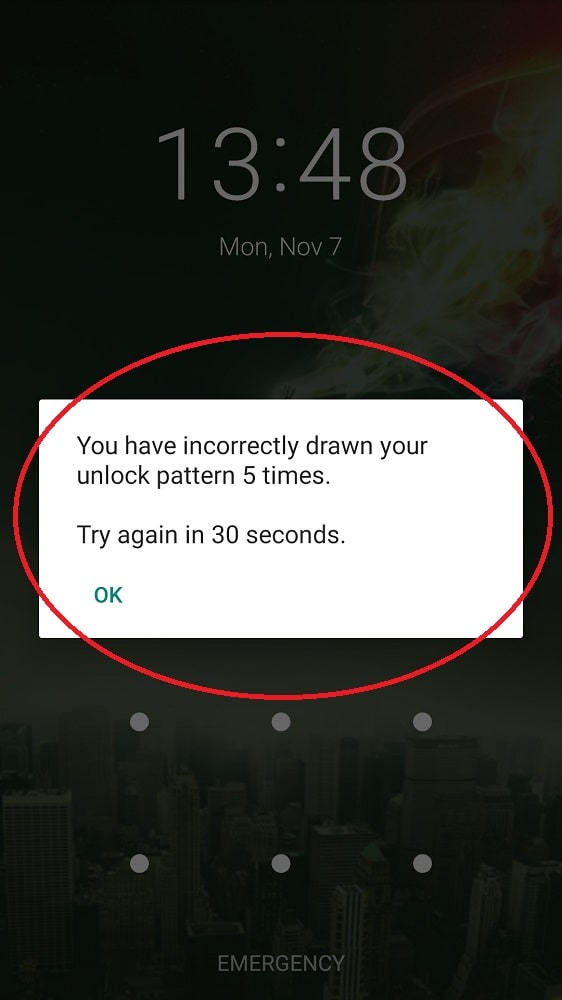 how to unlock phone pattern if forgot