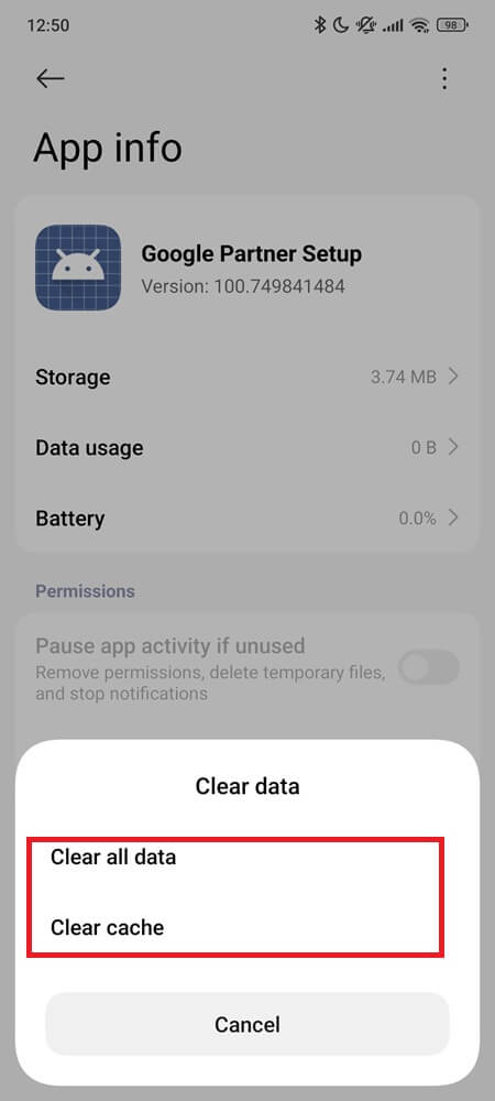 Clear Google Partner Setup Cache and Storage (3) Clear Google Partner Setup Cache and Storage (3)