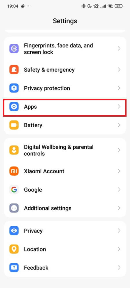 Reset app preferences step 1