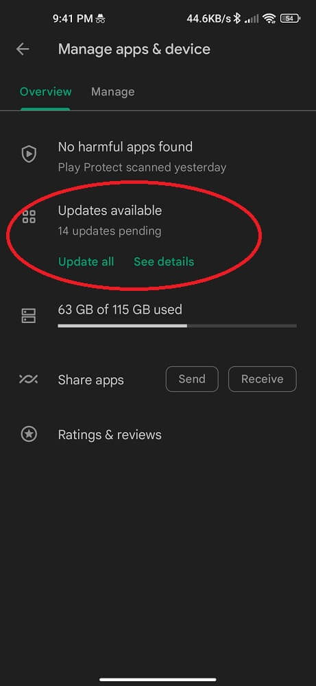 Update all apps