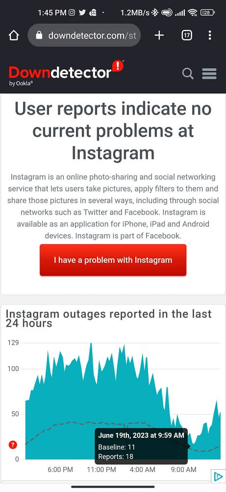 Instagram Outages