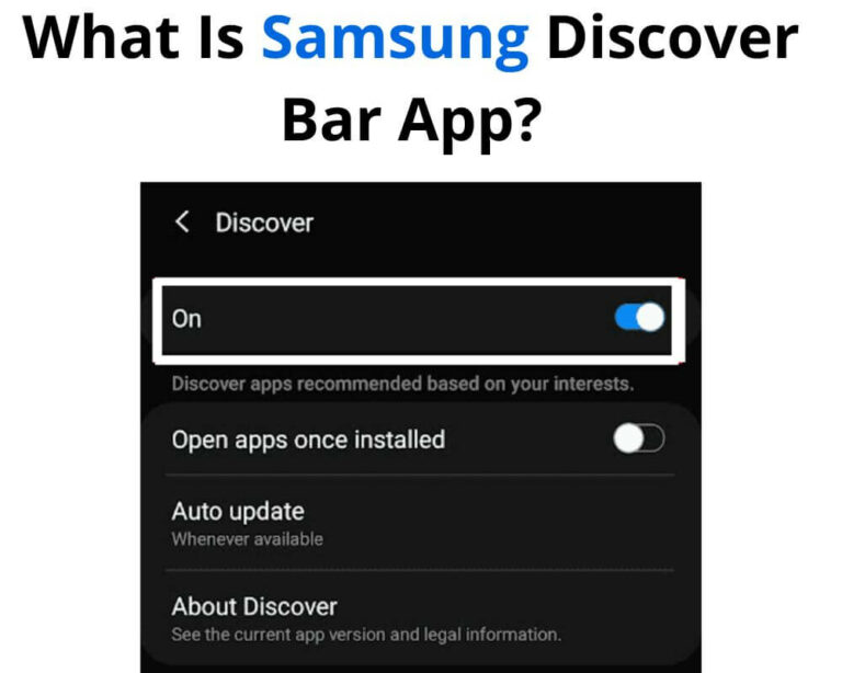 What Is Samsung Discover Bar App