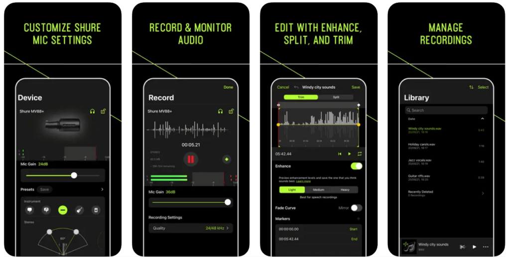 ShurePlus MOTIV best app call recorder