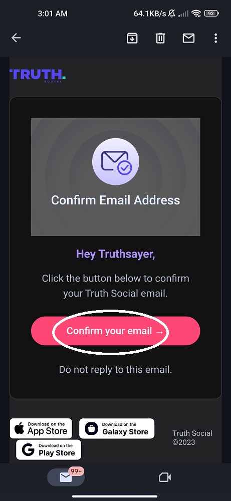 Confirm your mail