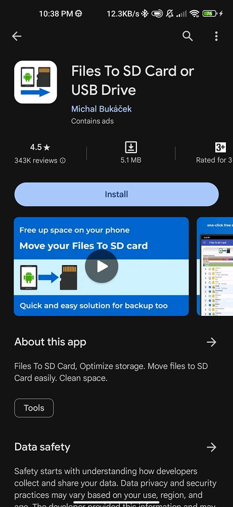Download and install Files To SD Card or USB Drive