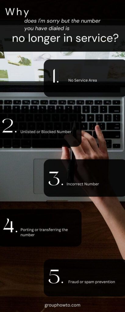 Why does The number you have dialed is no longer in service - Infographic