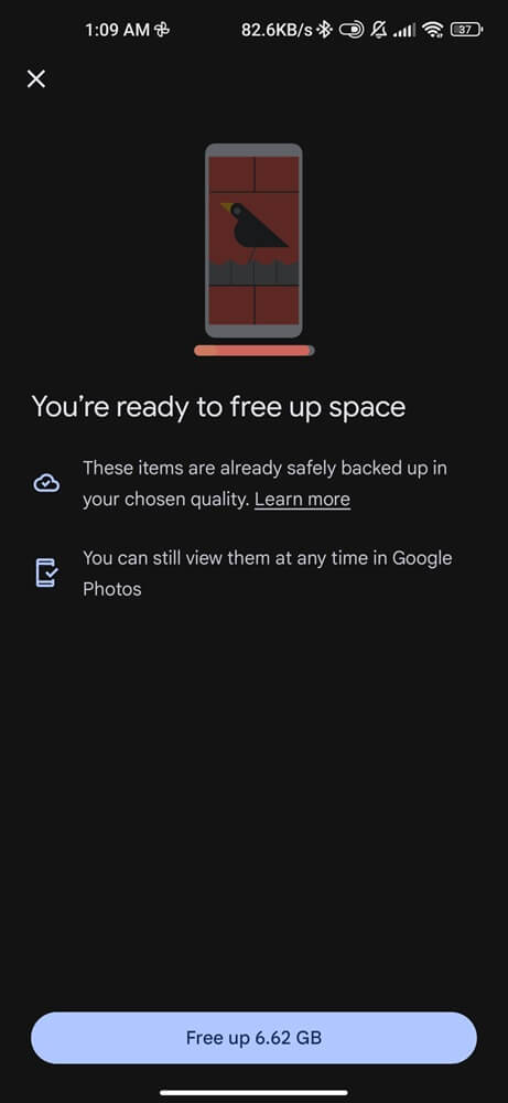 Free up Storage Space