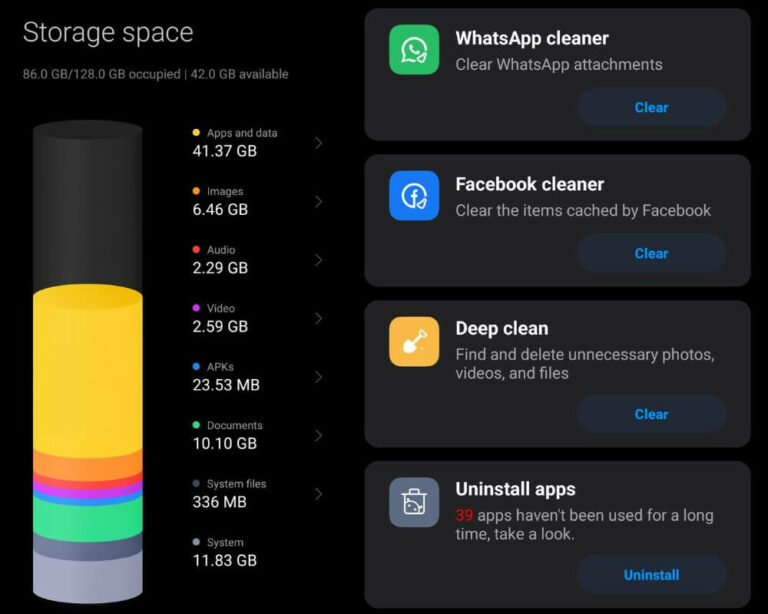 Manage Storage on Your Phone