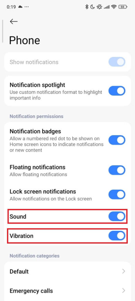 Notification Permissions for sound and vibration 3 Notification Permissions for sound and vibration 3