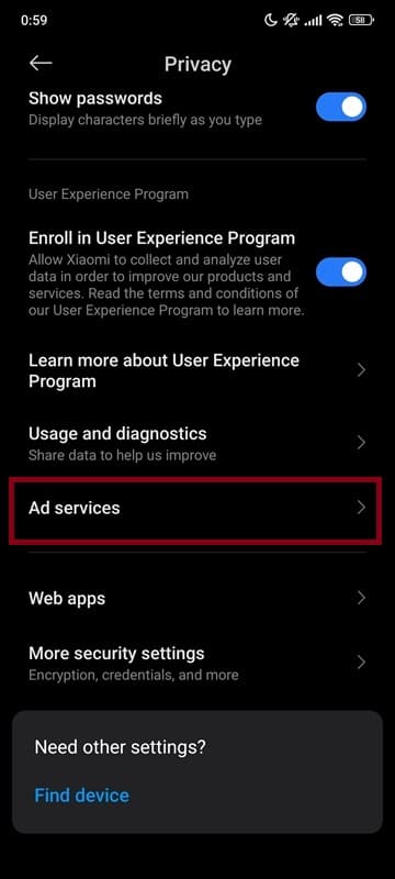 Disable Xiaomi Personalized Ads from ad services (3)