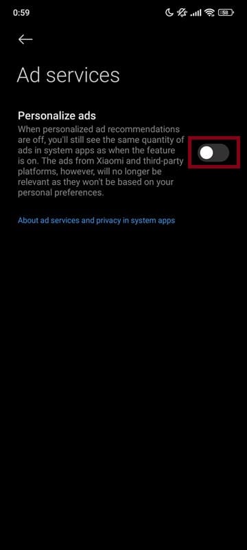 Disable Xiaomi Personalized Ads from ad services (4)