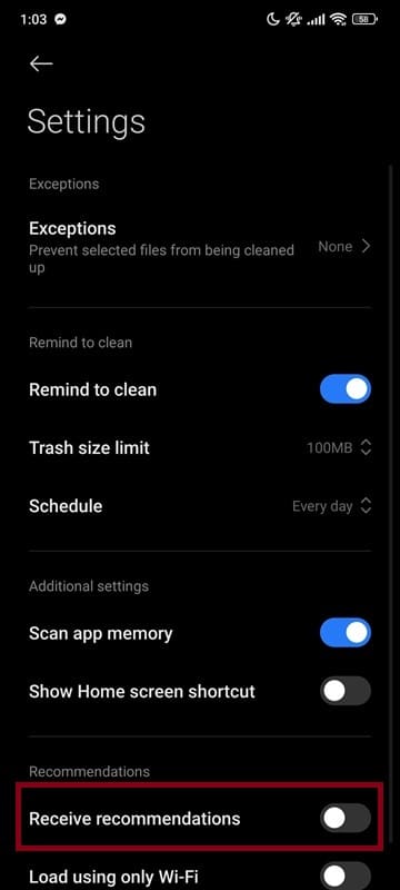 turn off ads on Xiaomi Cleaner (2)