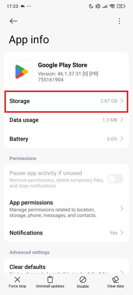 Clear App Data on android (2)