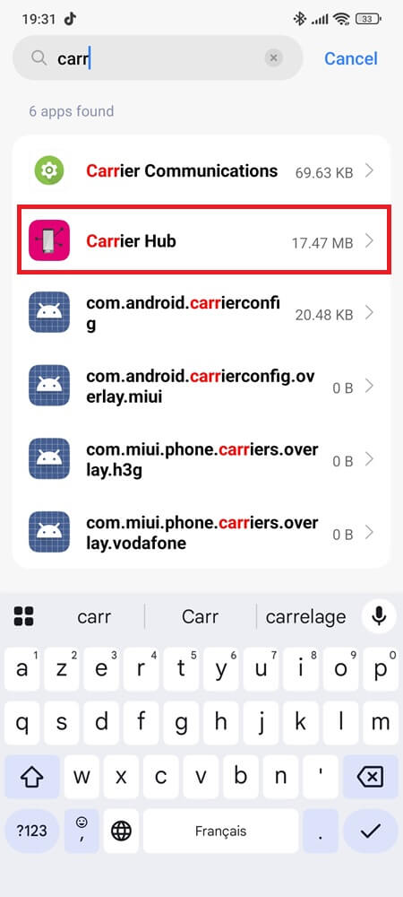 Clear Cache and Data of Carrier Hub app (2) Clear Cache and Data of Carrier Hub app (2)
