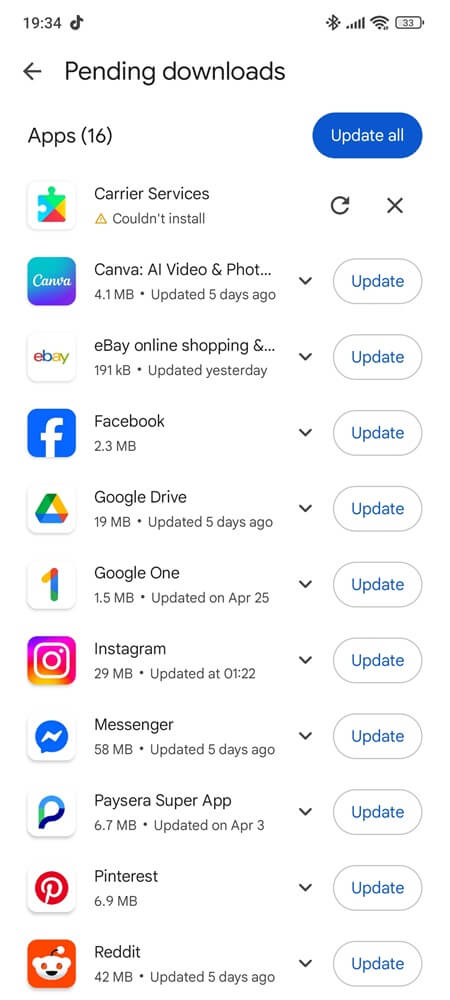 Update Carrier Hub and Android System WebView (3) Update Carrier Hub and Android System WebView (3)