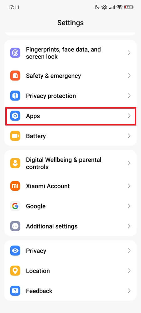 Step 1: Open your Android settings and tap on Apps. Step 1: Open your Android settings and tap on Apps.