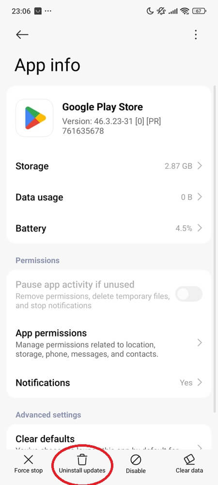 Uninstall Google Play Store Updates (3) Uninstall Google Play Store Updates (3)